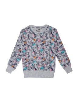 Bodycare - Grey Round Neck Full Sleeves Printed Sweat Shirt