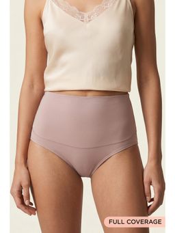 Zivame - High Rise Full Coverage Tummy Tucker Hipster Panty - Fawn