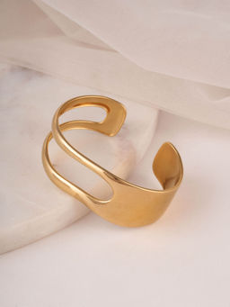 Palmonas - Statement Metal Cuff Bracelet For Women - Waterproof And Anti-Tarnish