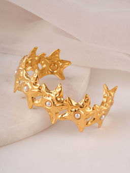 Palmonas - Cosmic Edge Cuff Bracelet For Women - Waterproof And Anti-Tarnish