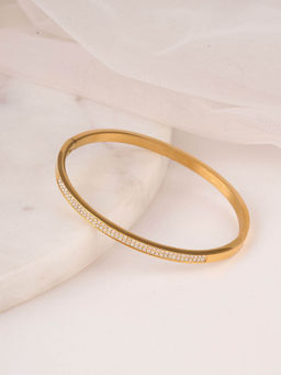 Palmonas - Classy Stone Bangle Bracelet For Women - Waterproof And Anti-Tarnish