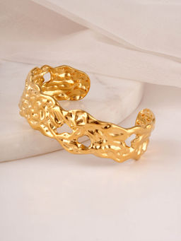 Palmonas - Molten Muse Cuff Bracelet For Women - Waterproof And Anti-Tarnish