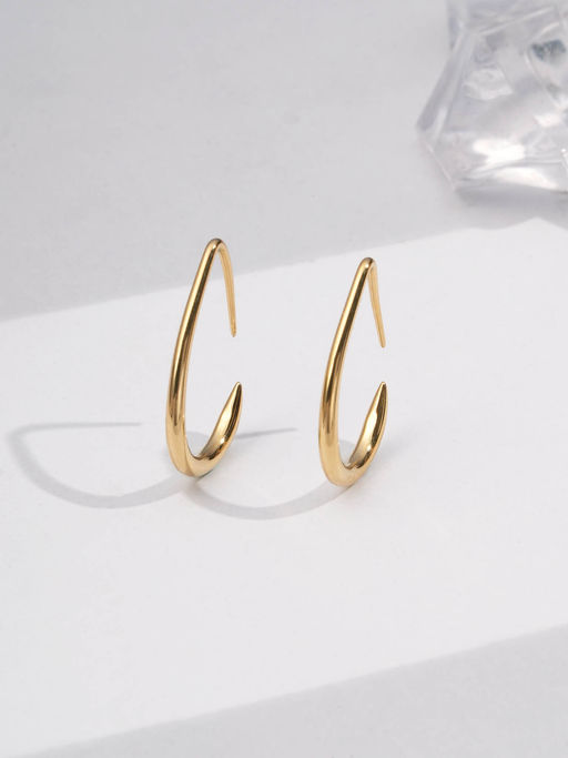 Palmonas Halo Bend Hoops For Women - Waterproof And Anti-Tarnish