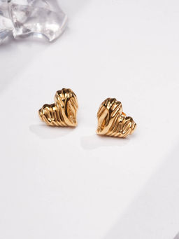 Palmonas - Waves Of Love Studs For Women - Waterproof And Anti-Tarnish