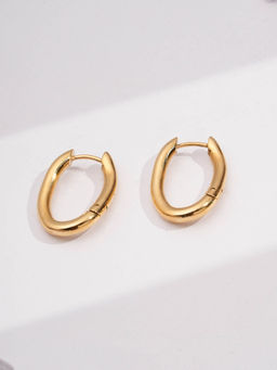Palmonas - Minimal Luxe Hoops For Women - Waterproof And Anti-Tarnish