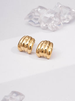 Palmonas - Auric Crest Studs For Women - Waterproof And Anti-Tarnish