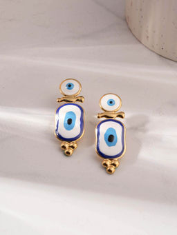 Palmonas - Evil Eye Dangle Earrings For Women - Waterproof And Anti-Tarnish