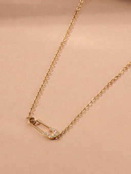 Palmonas - Cute Safety Pin Necklace For Women - Waterproof And Anti-Tarnish