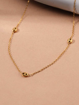 Palmonas - Tiny Orb Station Chain Necklace For Women - Waterproof And Anti-Tarnish