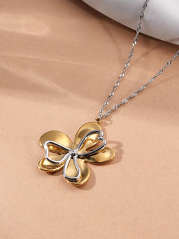 Palmonas - Petal Drama Pendant Necklace For Women - Waterproof And Anti-Tarnish