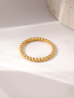 Palmonas - Classic Beaded Stack Ring For Womens - Waterproof And Anti-Tarnish