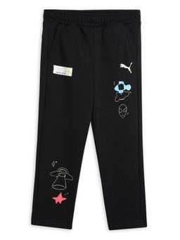 Puma - Classics Printed Black Knitted Trackpant