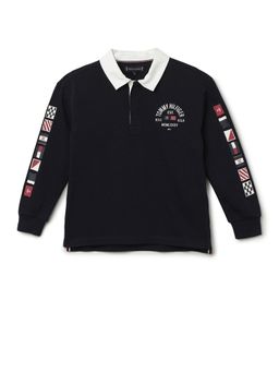 Tommy Hilfiger - Boys Graphic Relaxed Fit Cotton Polo T-shirt