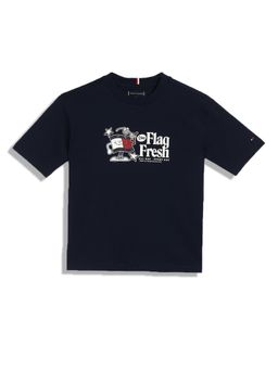 Tommy Hilfiger - Boys Graphic Relaxed-Fit Cotton T-shirt
