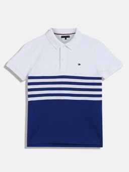 Tommy Hilfiger - Boys Colorblock Regular-Fit Cotton Polo T-shirt