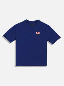 Tommy Hilfiger - Boys Logo Relaxed-Fit Cotton T-shirt
