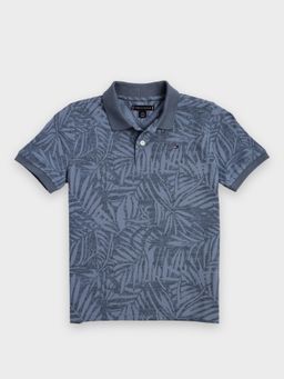 Tommy Hilfiger - Boys Printed Regular-Fit Cotton Polo T-shirt