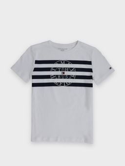 Tommy Hilfiger - Boys Striped Regular-Fit Cotton T-shirt