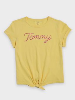 Tommy Hilfiger - Girls Logo Regular-Fit Cotton T-shirt