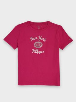 Tommy Hilfiger - Girls Logo Regular-Fit Cotton T-shirt