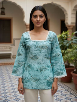 Anastay Clothing - Teal Cotton Tunic