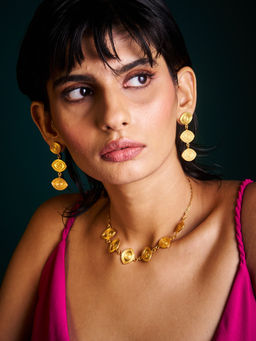 Trazenie - Drishti Jewellery Set - Earrings with Choker