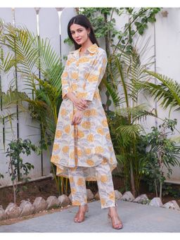 GULABI DORI - Yellow Mellow Cotton Co-ord Set (Set of 2)