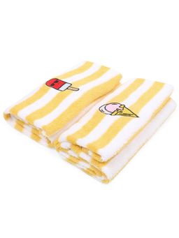 My Milestones - Kids Yellow Hand Towel Super Soft Absorbent (Pack of 2)