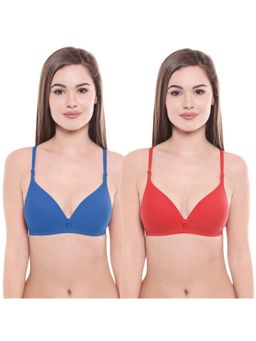 Bodycare - Pack Of 2 Lightly Padded T-Shirt Bra - Multi-color