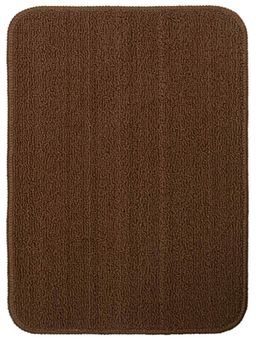 Saral Home - Dark Brown Polypropylene Anti Skid Bathmat - 45X60 cm