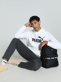 Puma - Ess No. 1 Logo Men White Hoodie