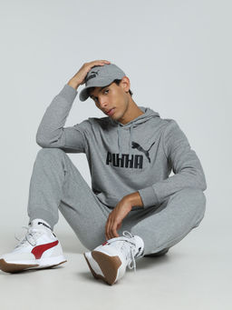 Puma - Ess No. 1 Logo Men Grey Hoodie