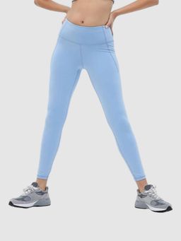 GAP - Women Blue Knitted Solid Leggings