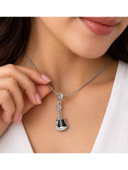 Miora - 925 Sterling Silver Guitar Charm