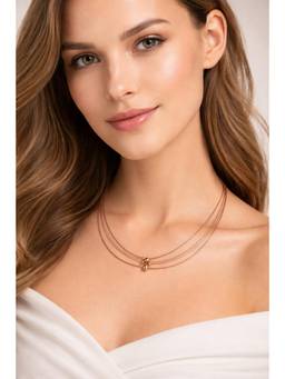 Miora - 925 Sterling Silver Four Layer Italian Necklace