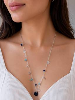 Miora - 925 Sterling Silver Whisper Gemstone Necklace