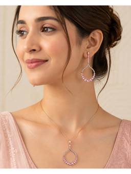 Miora - 925 Sterling Silver Guardian Zirconia Jewellery Set