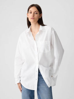 GAP - Womens Loose Fit Spread Collar Shirt