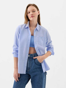 GAP - Womens Slim Fit Spread Collar Shirt