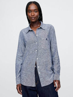 GAP - Womens Brannan Bear Relaxed Fit Shirt with Patch Pocket