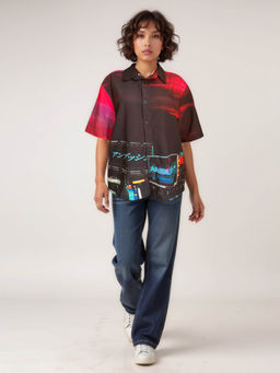 IZF - Oversized Graphic Shirt for Women