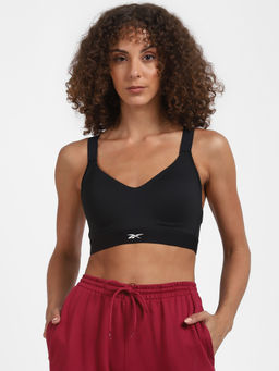 Reebok - S Sculpt Bra Black Solid/plain Training Bra