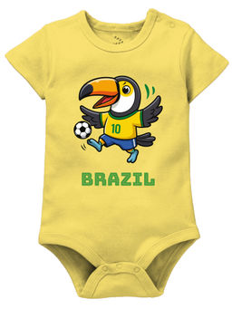 Zeezeezoo - Animal Brazil Printed Cotton Bodysuit