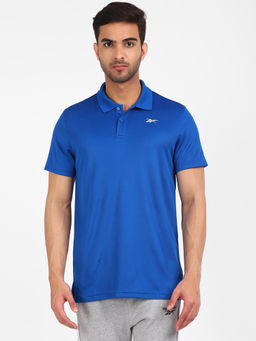Reebok - Power Mesh Polo Blue Training Polo Shirt