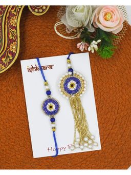 ISHKAARA - Blue Evil Eye Bhaiya Bhabhi Rakhi Combo