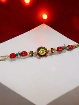 ISHKAARA - Pearl Meenakari Kundan Rakhi