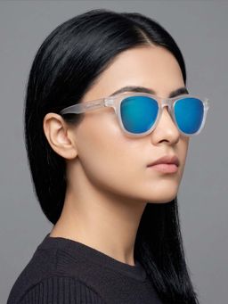 ROYAL SON - Blue Uv Protection Cricket Sunglasses for Unisex