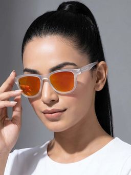 ROYAL SON - Orange Uv Protection Sports Sunglasses for Unisex