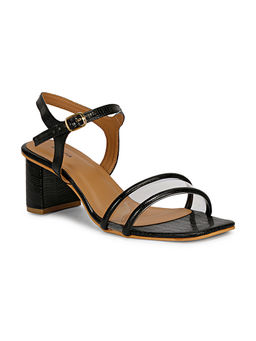 MOZAFIA - Black Latest Ladies Block Heels