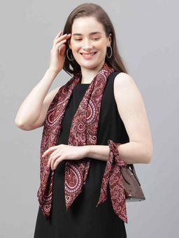 Tossido - Brown Paisley Scarf & Bag Scarf